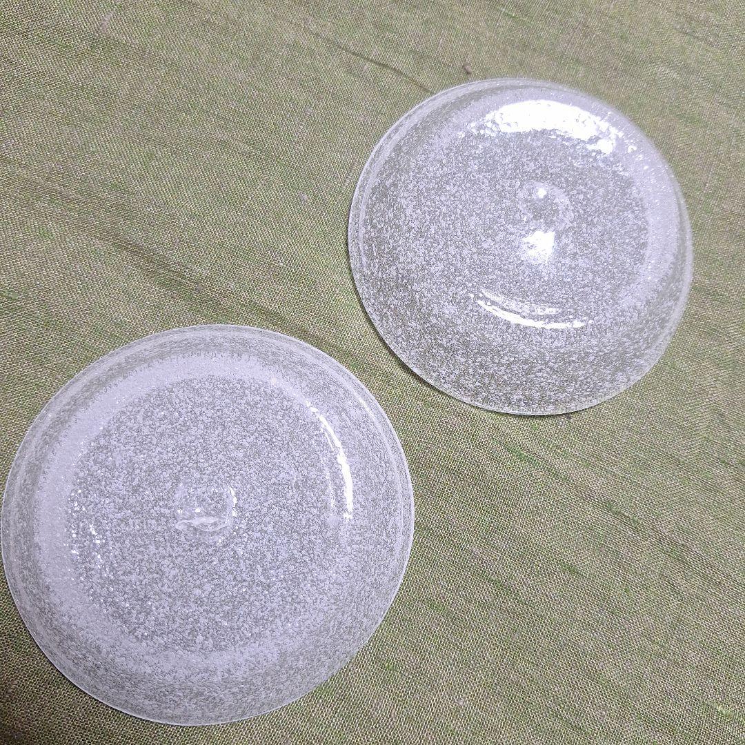 小皿 2枚 小谷眞三さん 倉敷ガラス　吹きガラス