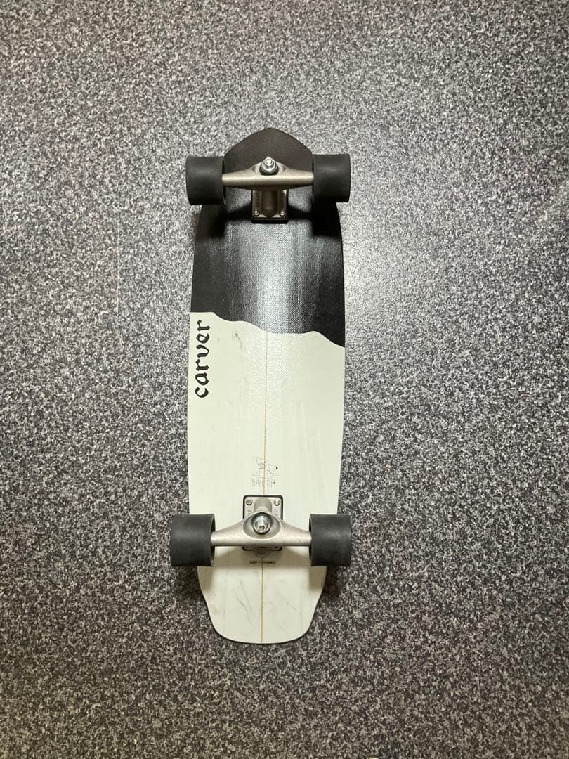 スケートボード CRVER 32.5 Black Tip Surfskate complete