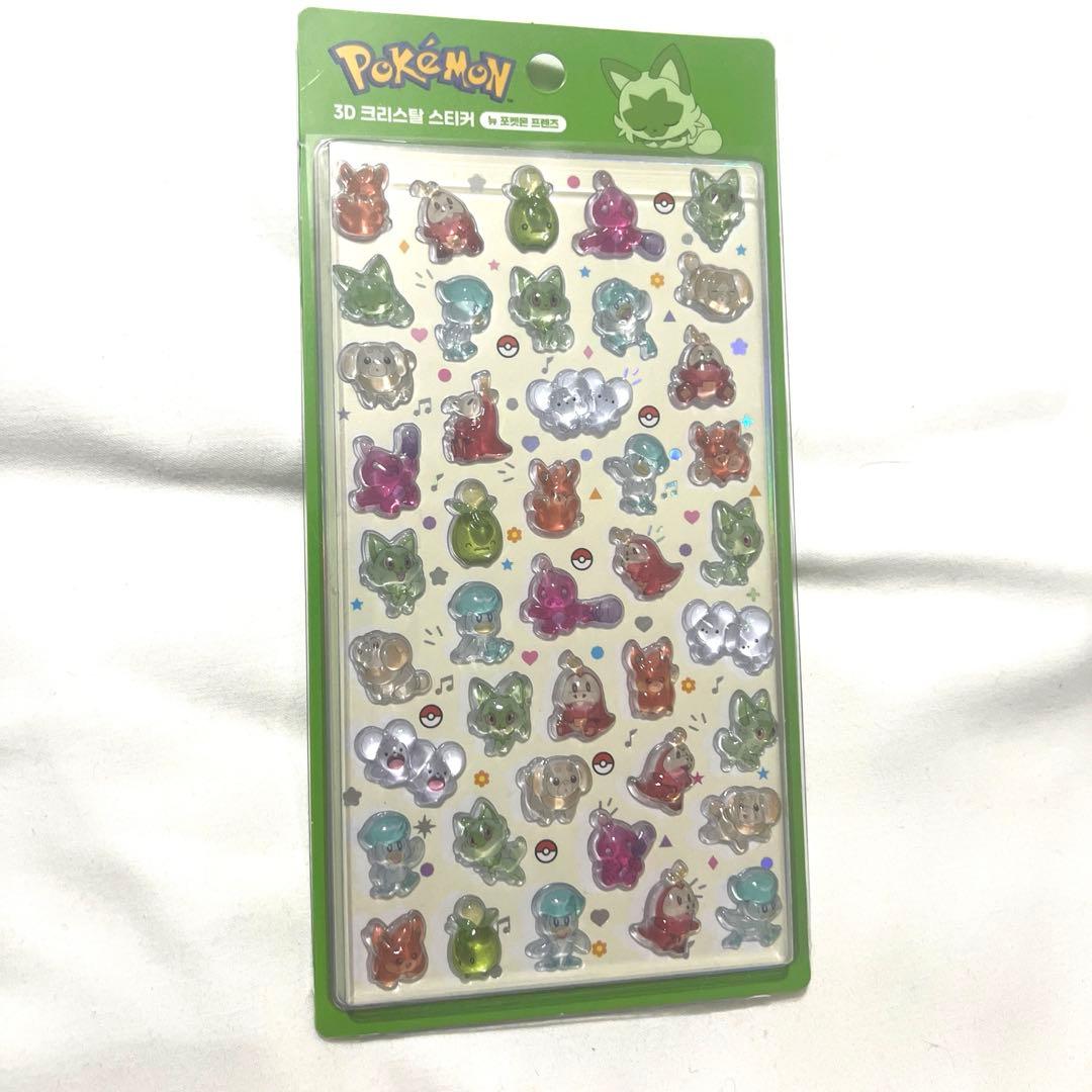 Pokémon　韓国限定　ボンボンドロップシール　全4種