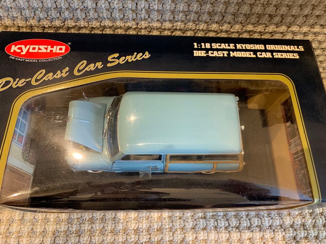 極レア　状態良し　京商　オースチン　ミニ　カントリーマン　ブルー　1/18