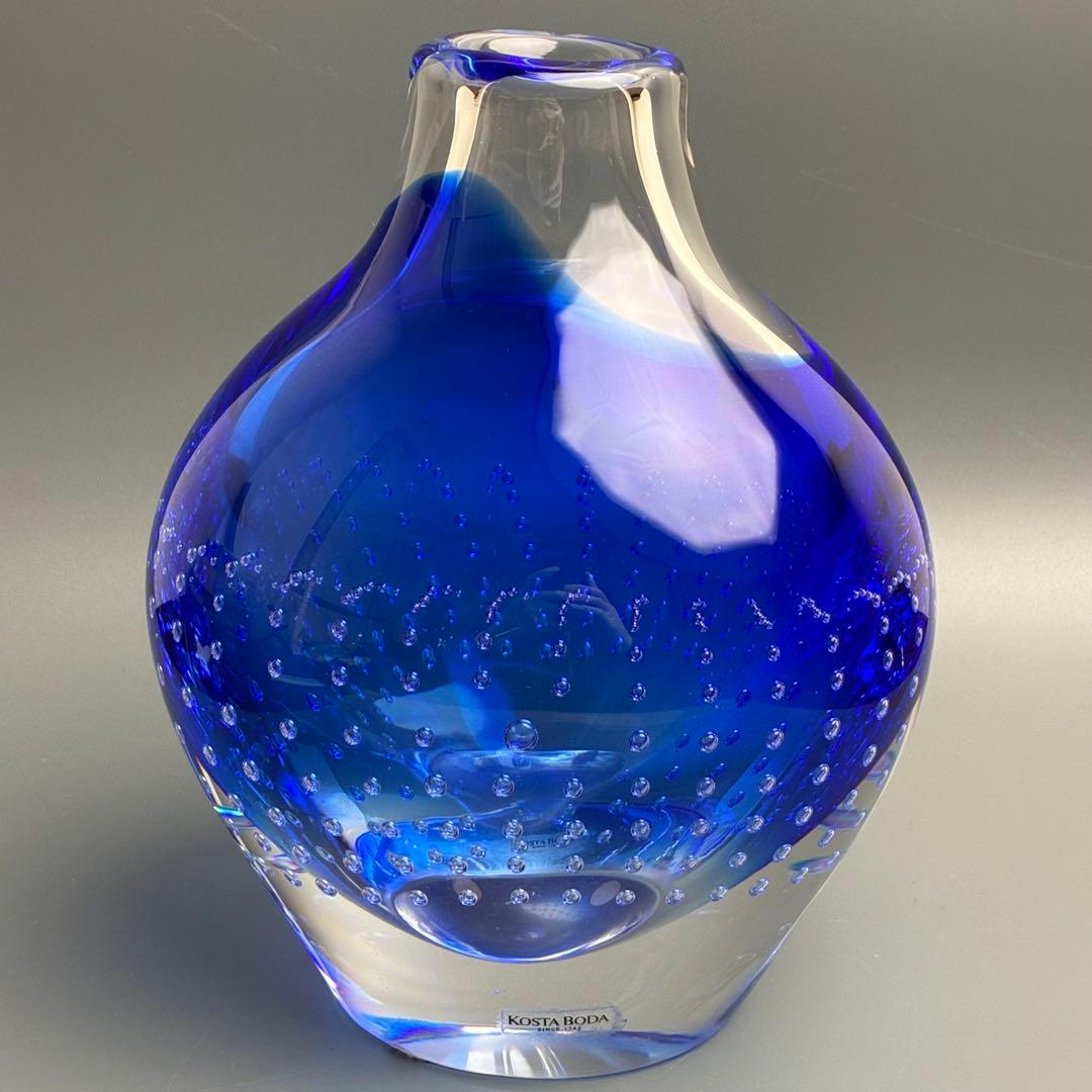 北欧 KOSTA BODA コスタボダ ヨーラン・ヴァルフ 花瓶 18.5cm