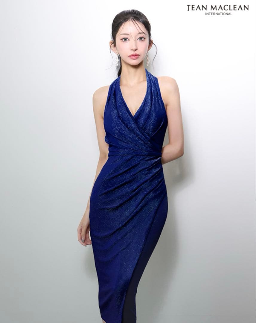 【JEAN MACLEAN/ジャンマクレーン】ホルターネックキャバドレス