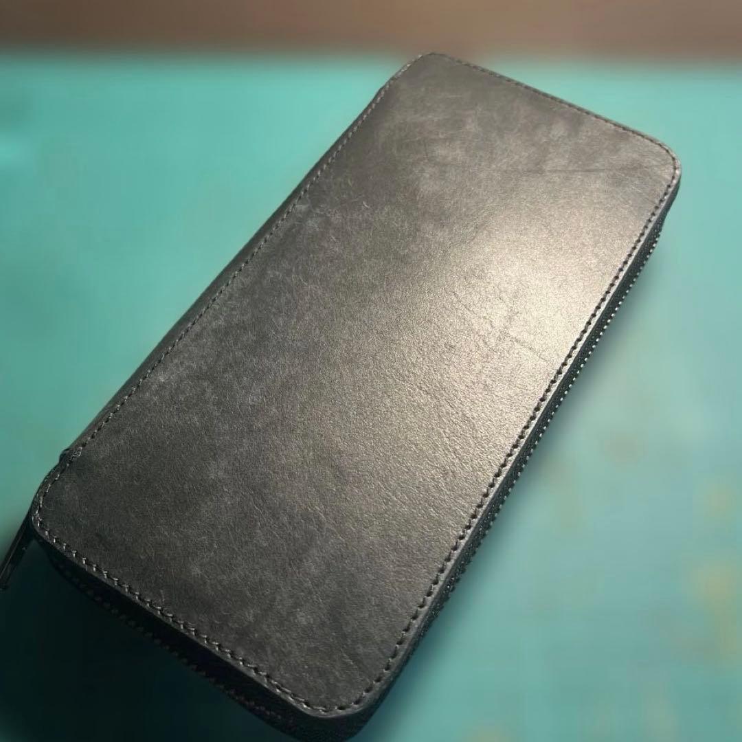 プレブロレザーラウンドジップペンケース　（検）バハギア　野原工芸　工房楔　ダクト