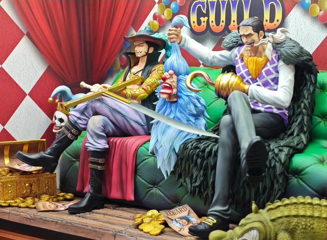 ワンピース クロスギルド ミホーク クロコダイル フィギュア ガレージキット