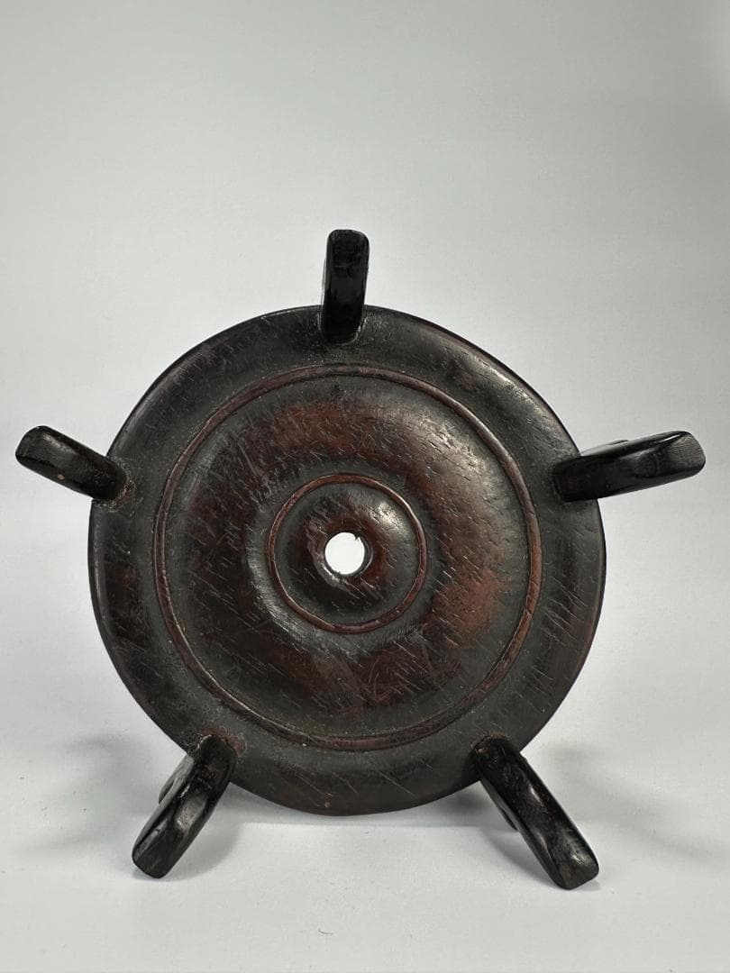 中国清代　粉彩雑宝文　水洗　水盂　文房具　唐物　時代　古玩