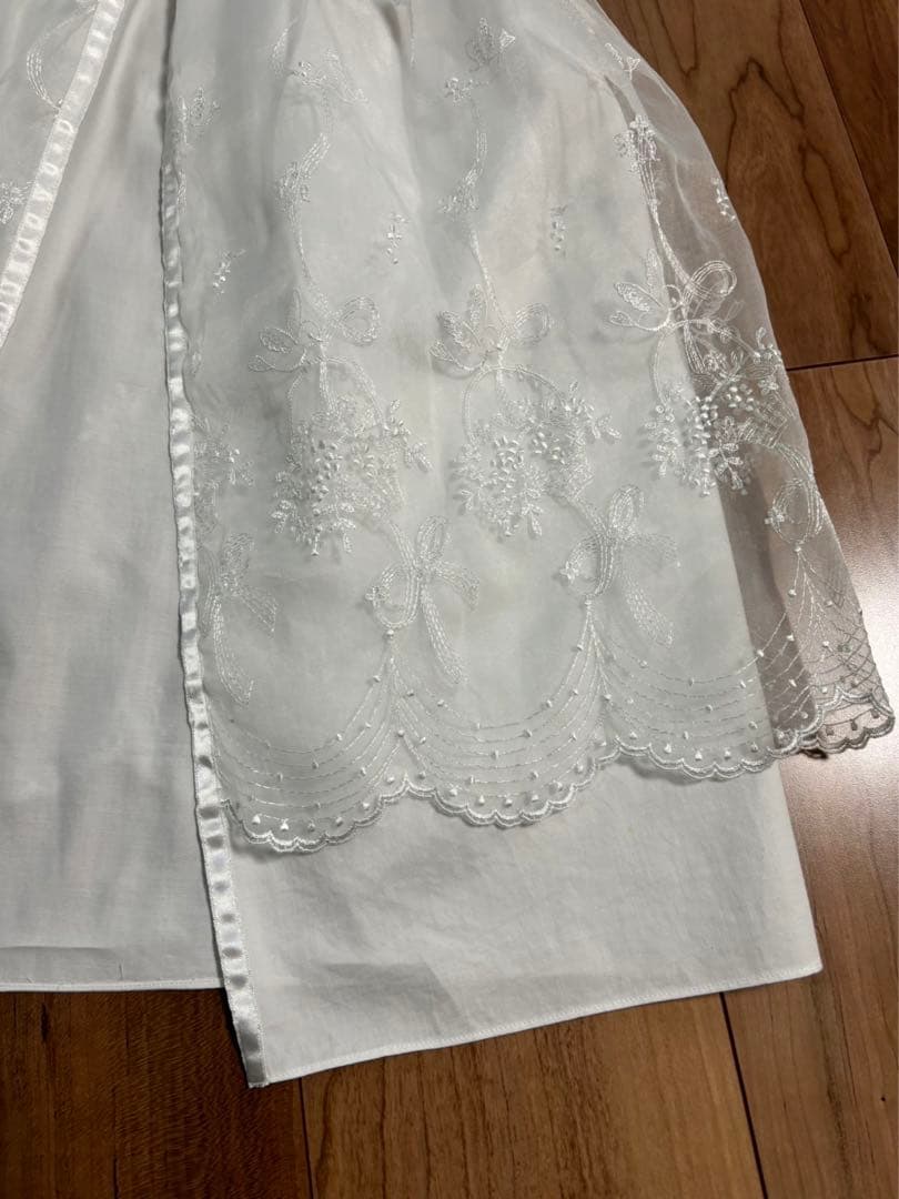 ファミリア　ベビードレス　セレモニードレス　帽子付き　50