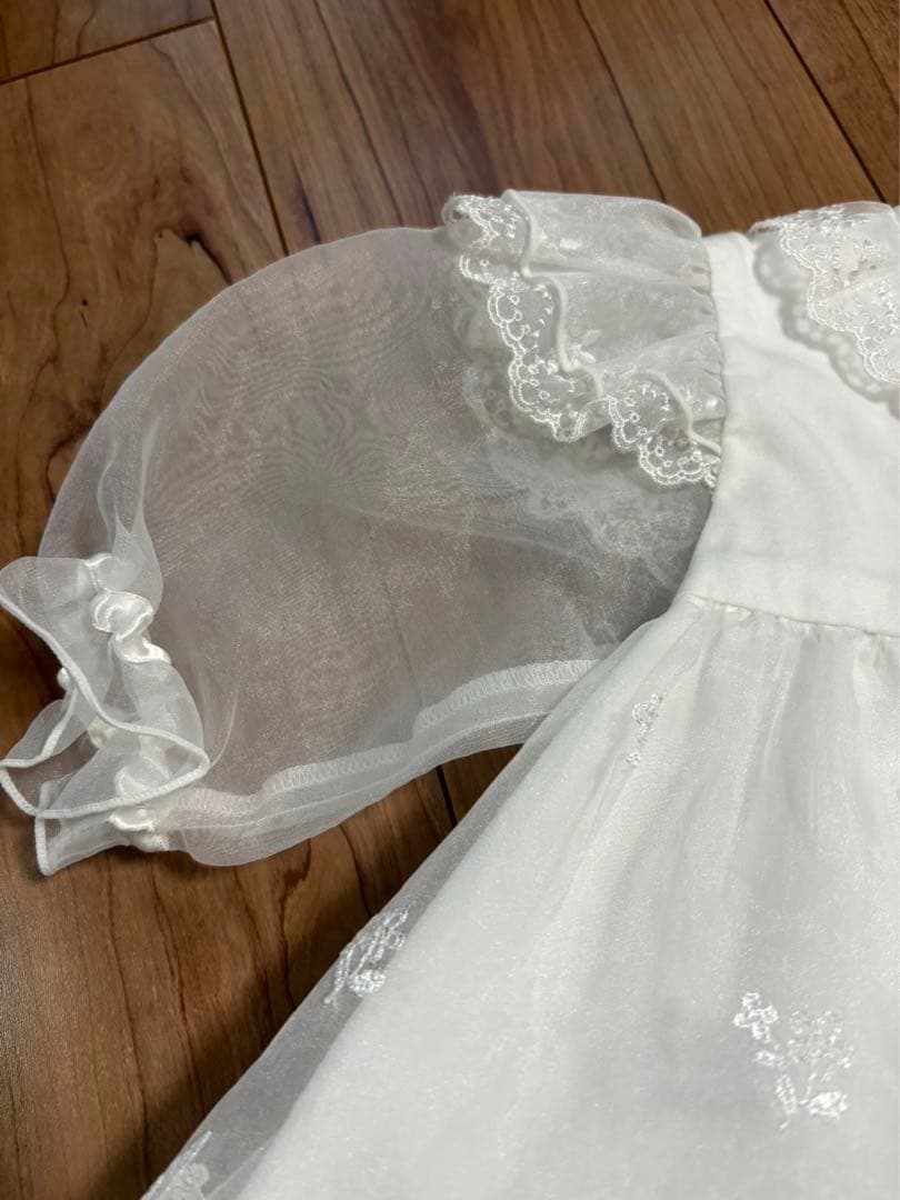ファミリア　ベビードレス　セレモニードレス　帽子付き　50