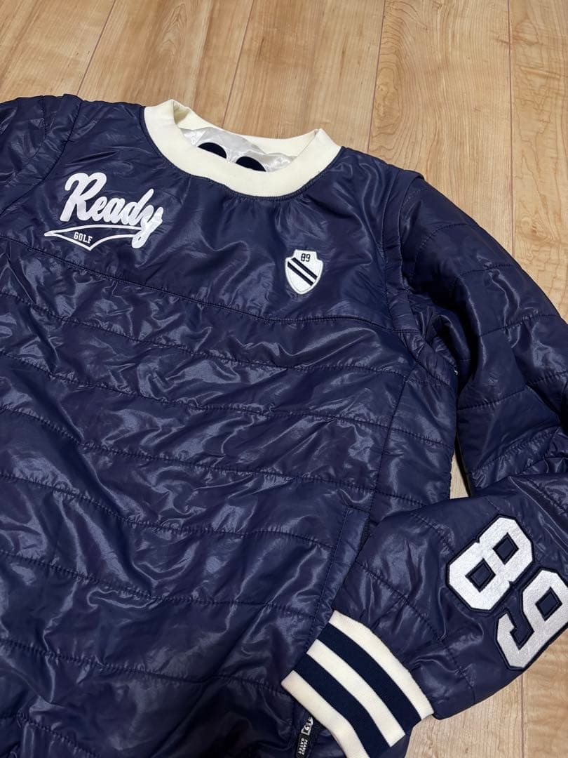 パーリーゲイツ 中綿 リバーシブル プルオーバー