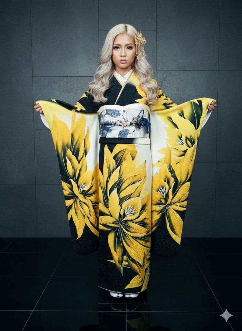 【仕立て上がり】カッコいい振袖以外フルセット