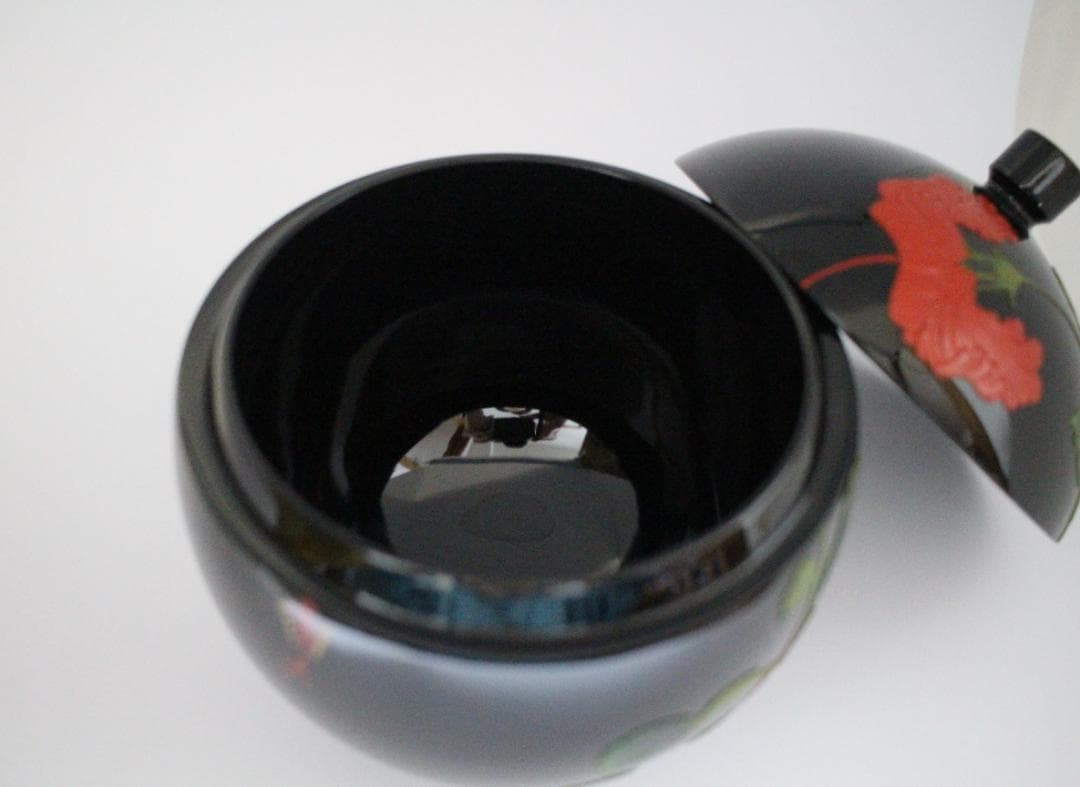 琉球漆器 紅房（べんぼう） ハイビスカス柄