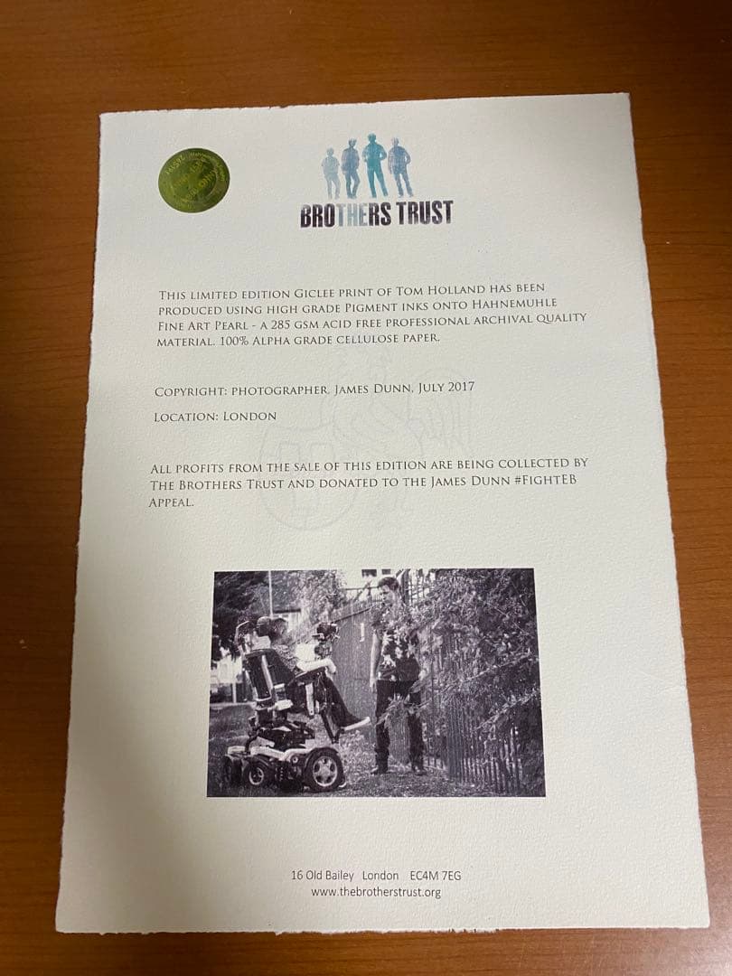 トム・ホランド　ポスター　直筆サイン　スパイダーマン