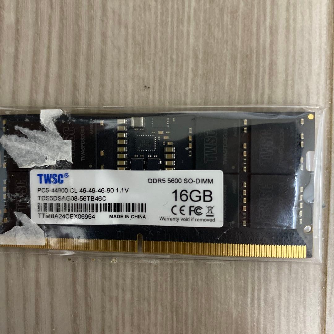 TWSC DDR5 5600 SO-DIMM 16GB メモリー