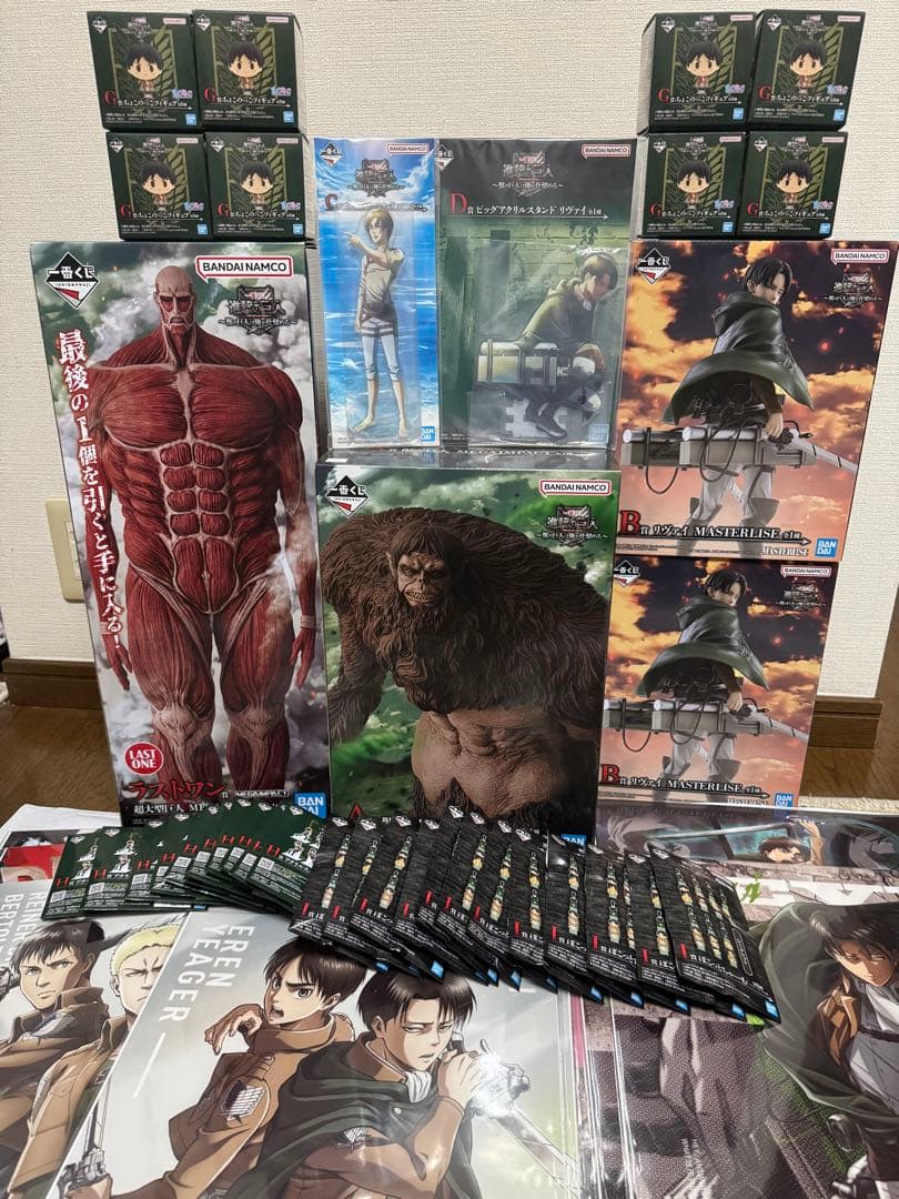 一番くじ　進撃の巨人〜獣の巨人〜ラストワン賞、A、B、C、D賞他51点セット