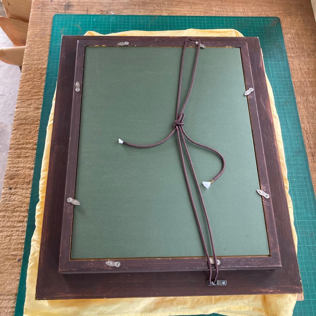 豪華金装飾 F4号 油彩額縁 ゴールドフレーム 布カバー 箱付き