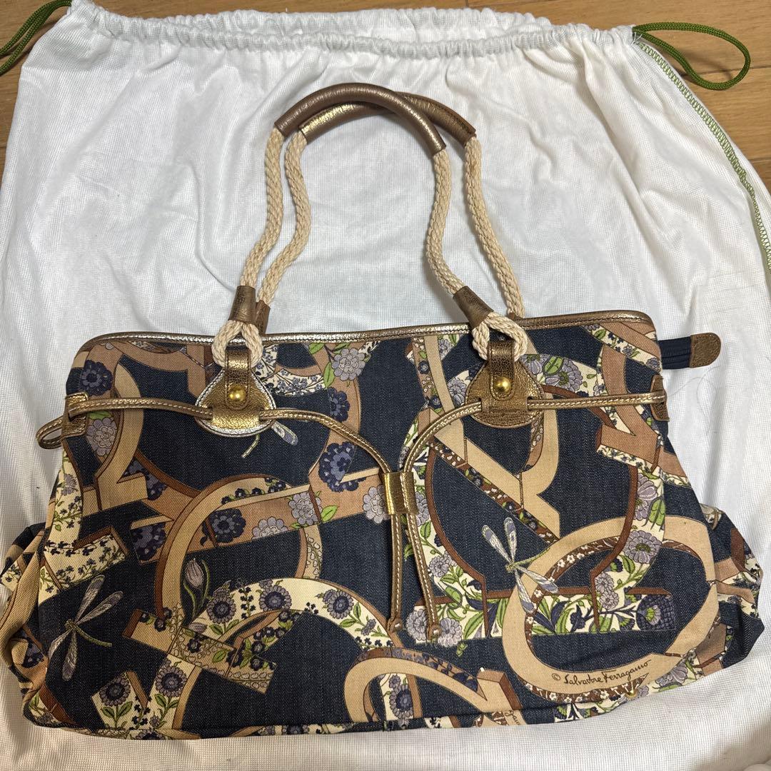 Salvatore Ferragamo 花柄ハンドバッグ