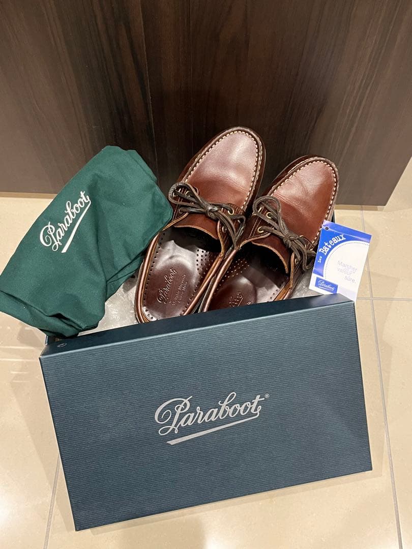 【美品】paraboot BIRTH バース モカシン 6.5 マロン