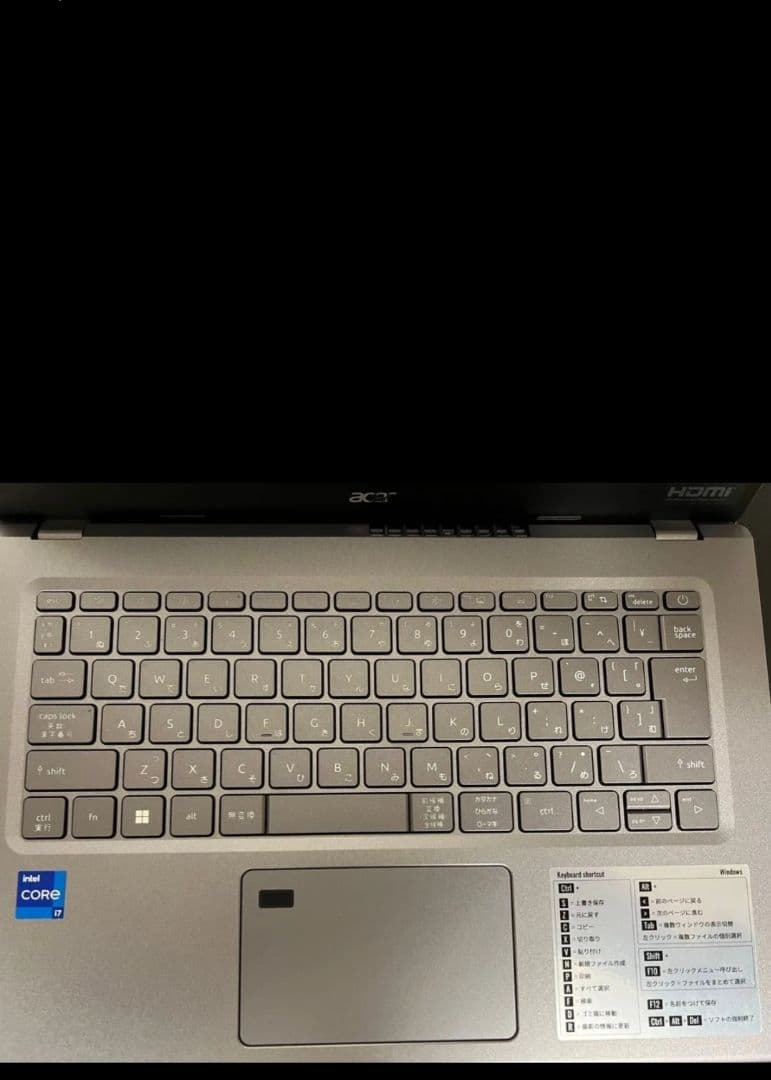 第12世代 i7 メモリ16GB SSD768GB 14インチ Acer