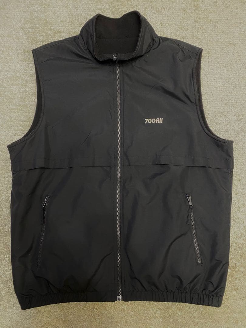 700fill ブラック フリース（リバーシブル）ベスト Lサイズ