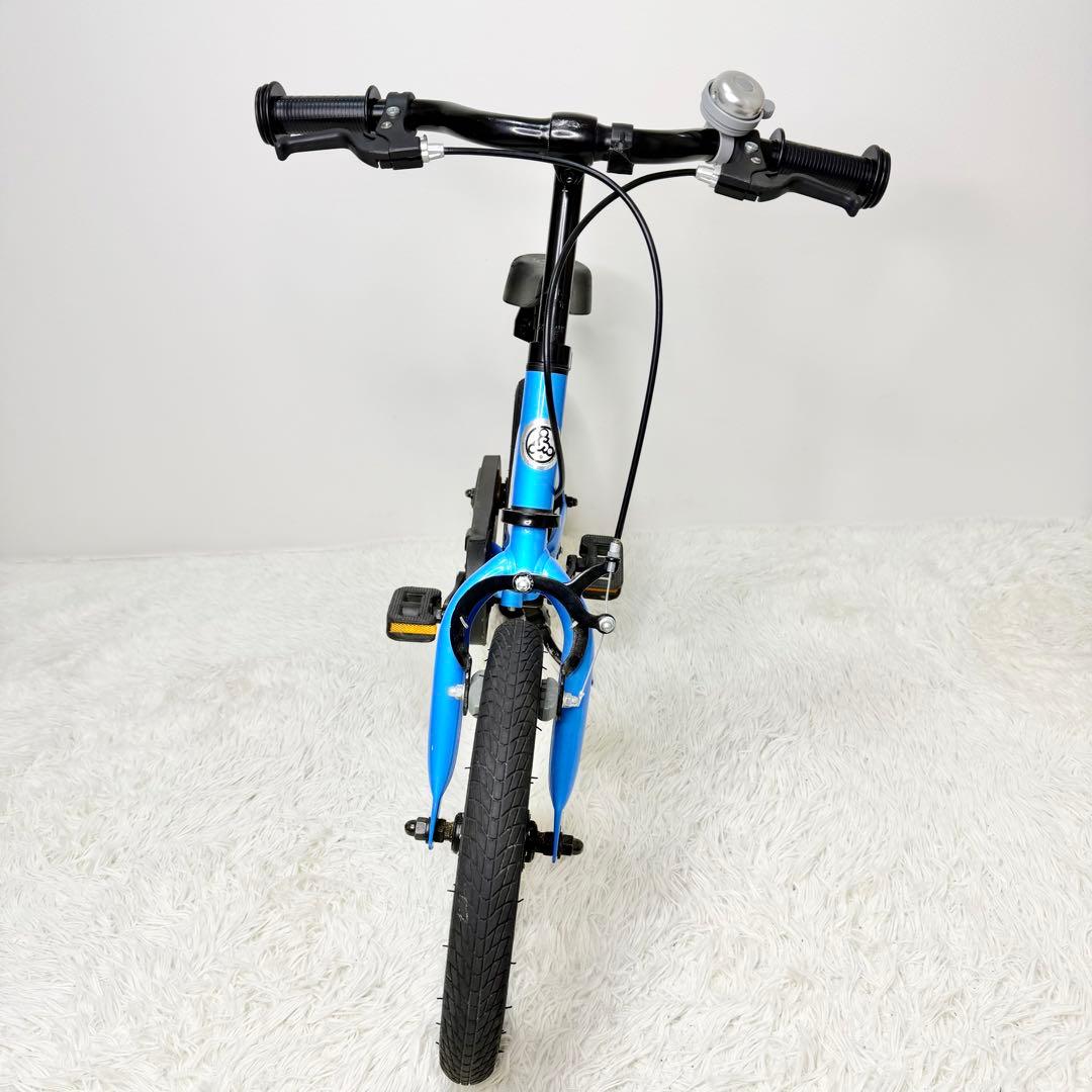 美品 STRIDER 14x ブルー バランスバイク キックスタンド付き