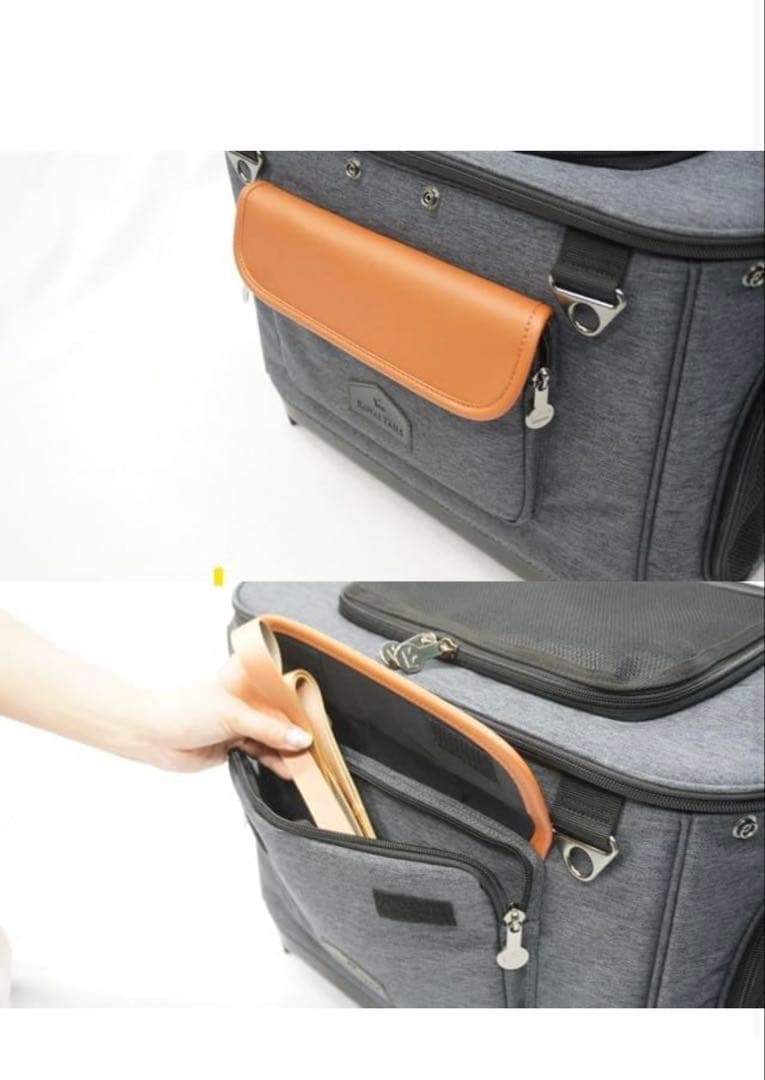 お値下げ済み　折りたたみペットカート グレー 7in1機能