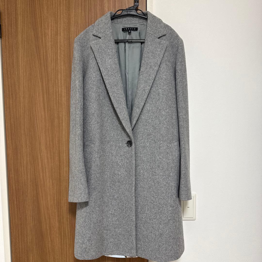 theory セオリー グレー チェスターコート Mサイズ