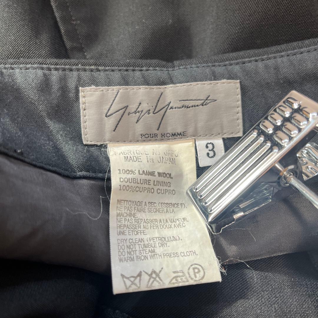 ヨウジオム アジャスター付き ギャバ サルエルパンツ yohji