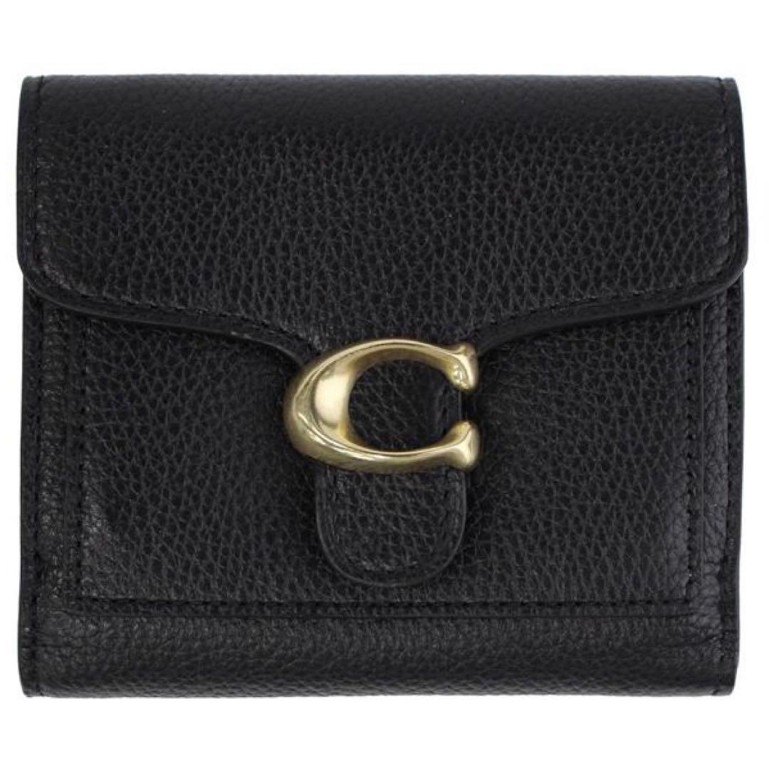 【美品】COACH タビー　スモールウォレット　二つ折り財布　黒