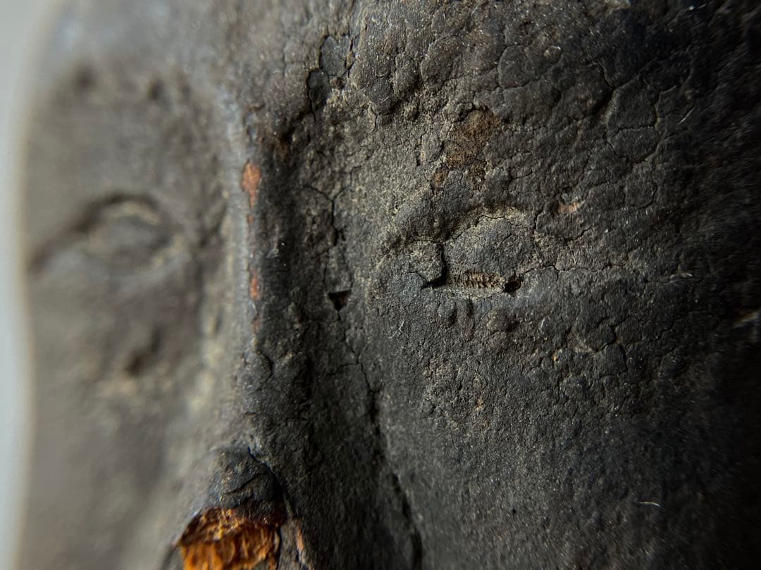 【黎明期の恵比寿木彫 室町時代頃】骨董七福神アンティーク仏像美術彫刻民藝妖怪古事