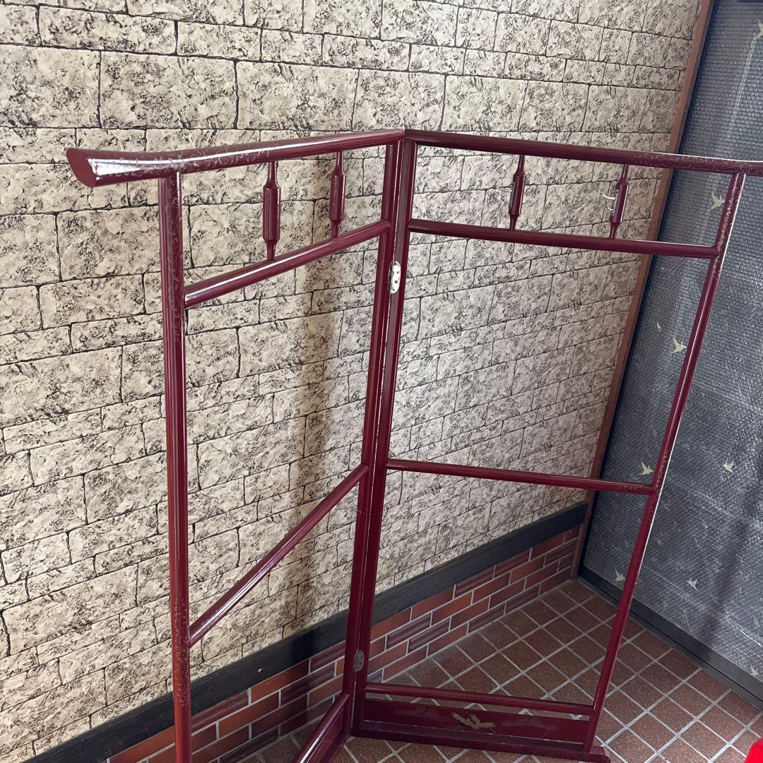 衣紋掛け　衣桁　着物掛け　アンティーク家具　木製　当時物　着物　古民具　古道具