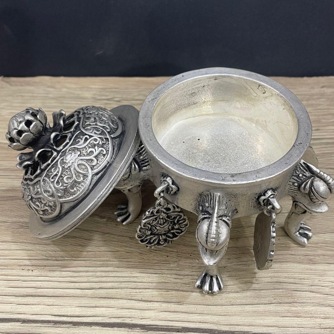 銅器 香炉 青蓮帝王薫香炉 香道具 装飾品 工芸品 置物