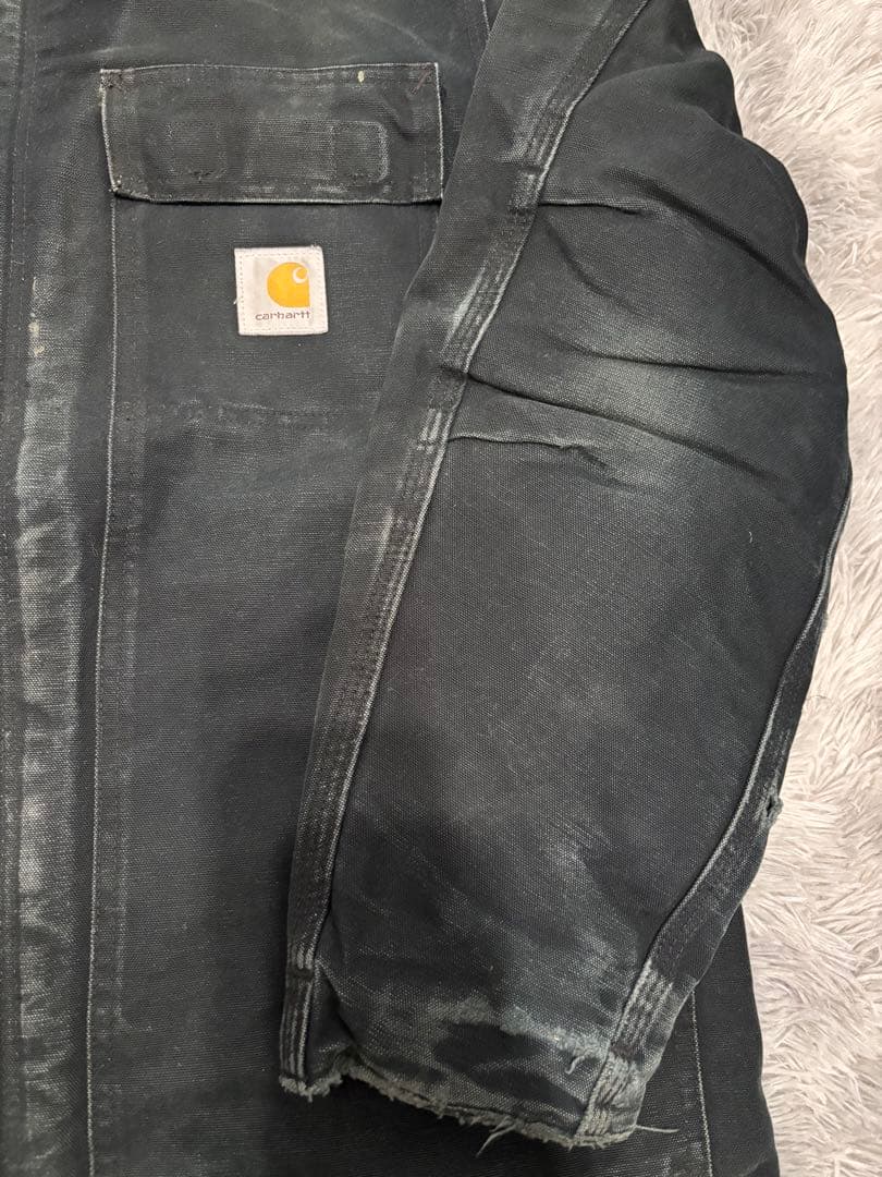 Carhartt ダークグリーン　ジャケット　コート　 コーデュロイ襟