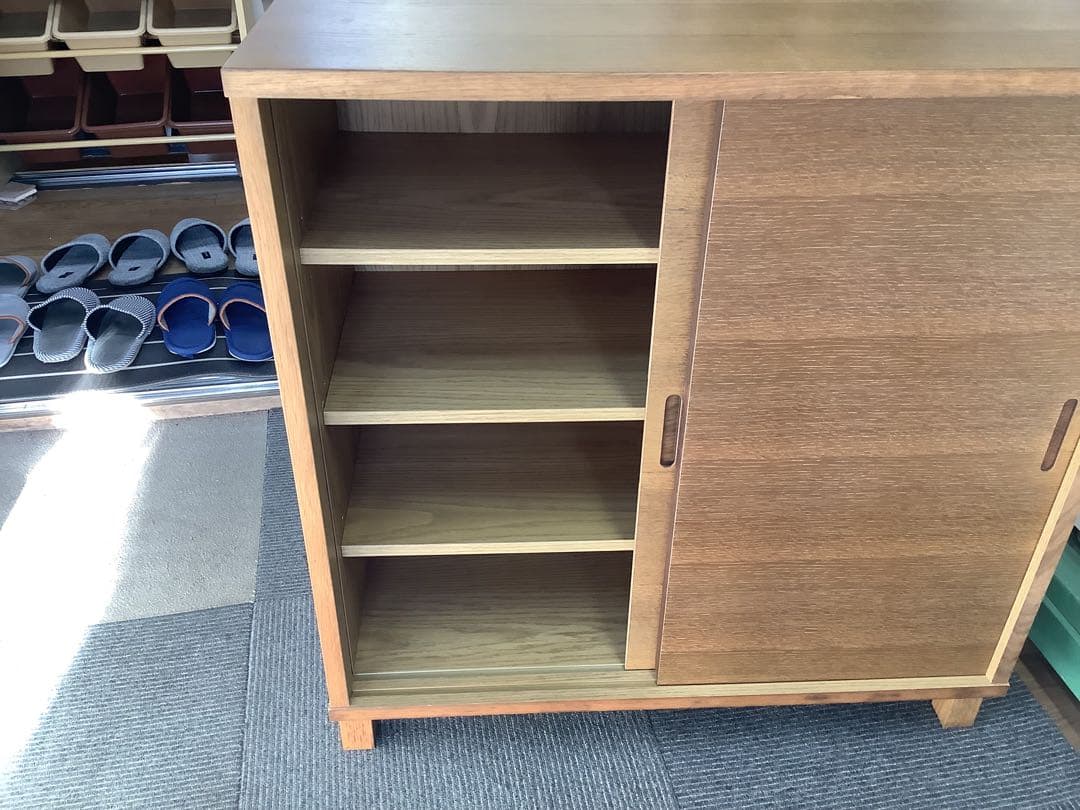 無印良品　オーク材キャビネット