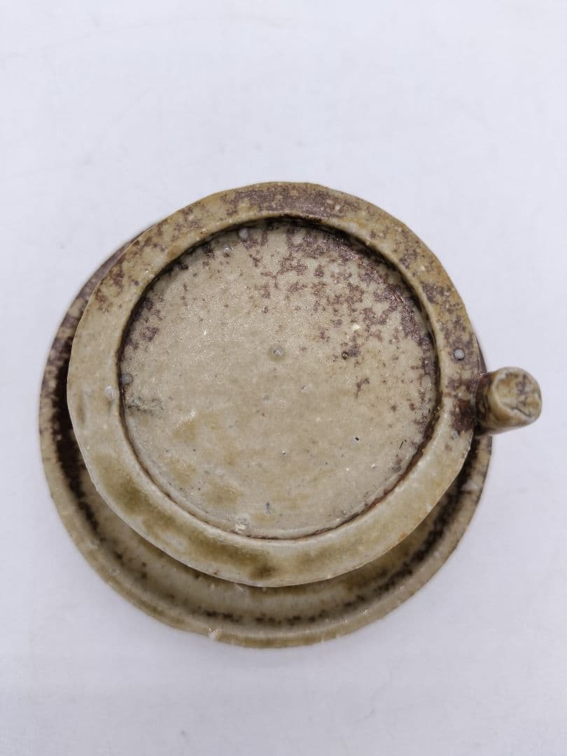 c638 香合 信楽 碾臼 高橋楽斎 木箱 茶道具 古物