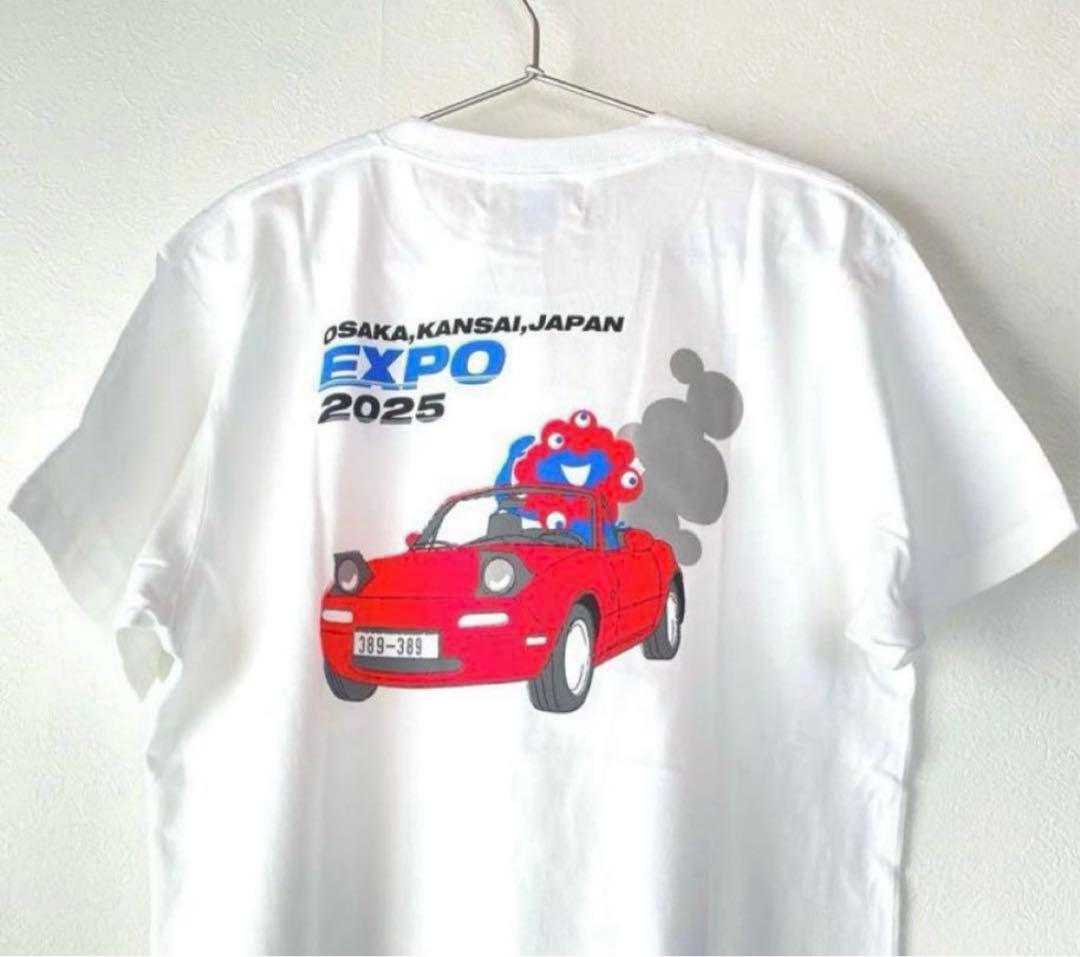 【新品未開封】関西万博　ミャクミャク ロードスター Tシャツ XL ホワイト