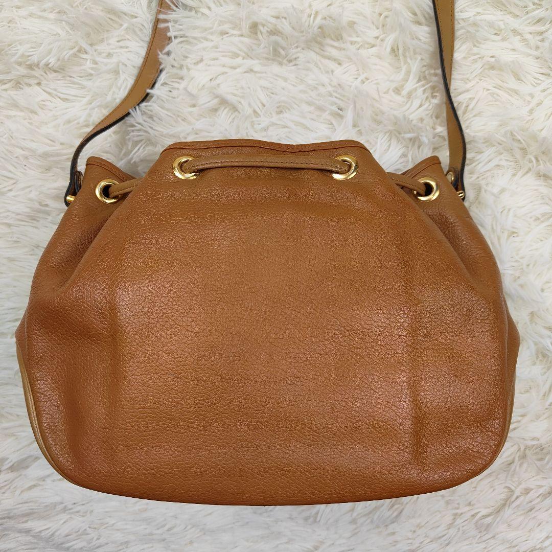 本日限定価格　Dior　ショルダーバッグ　レザー　巾着　肩掛け　CD金具　シボ革