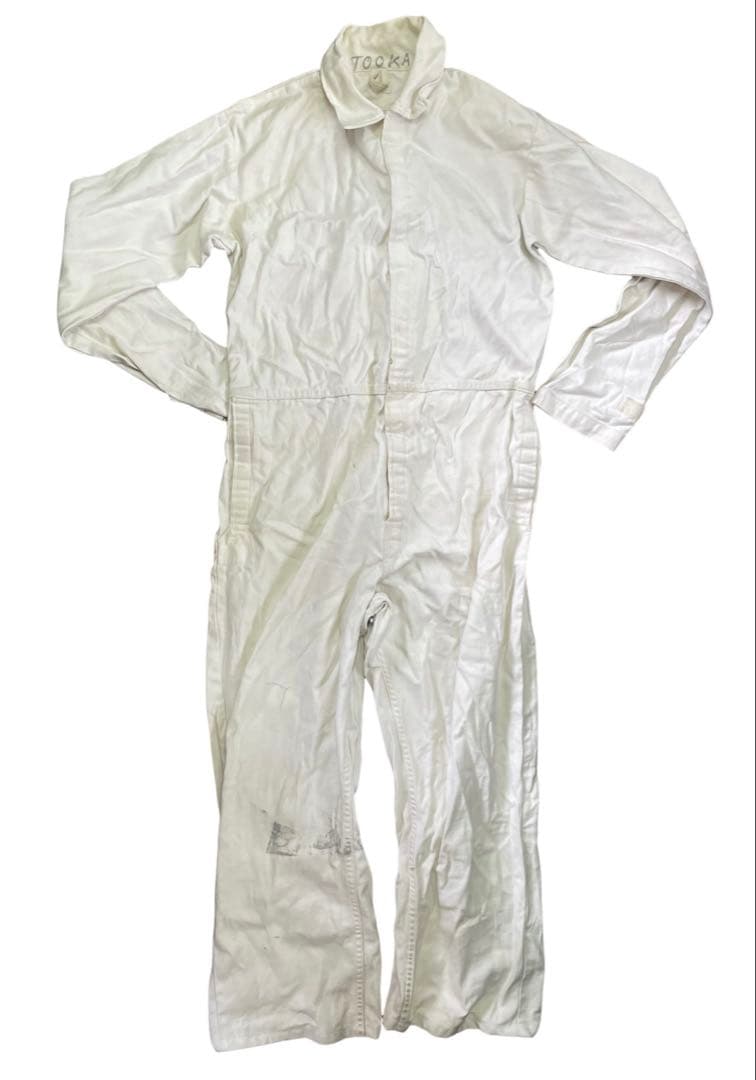 米軍海兵隊爆発物取扱者用ほホワイトカラーガバーオールSサイズ1988年官給品