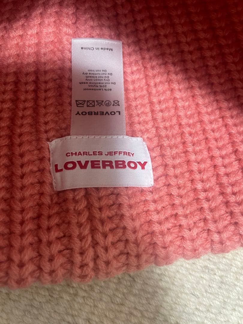 charles jeffrey loverboy ビーニー　ピンク　正規