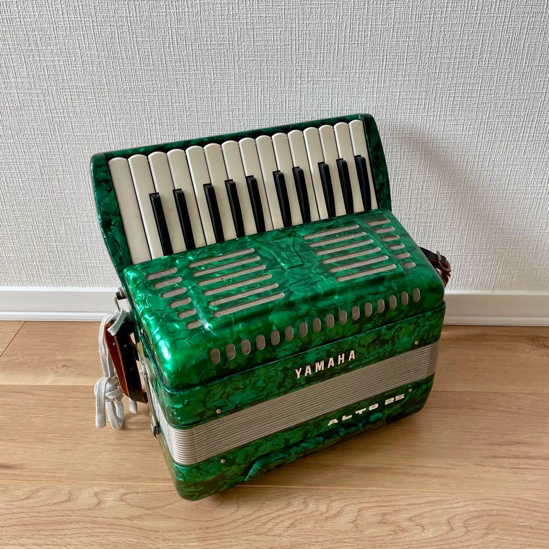 【希少・廃盤】YAMAHA ヤマハ アコーディオン ALTO 25 グリーン