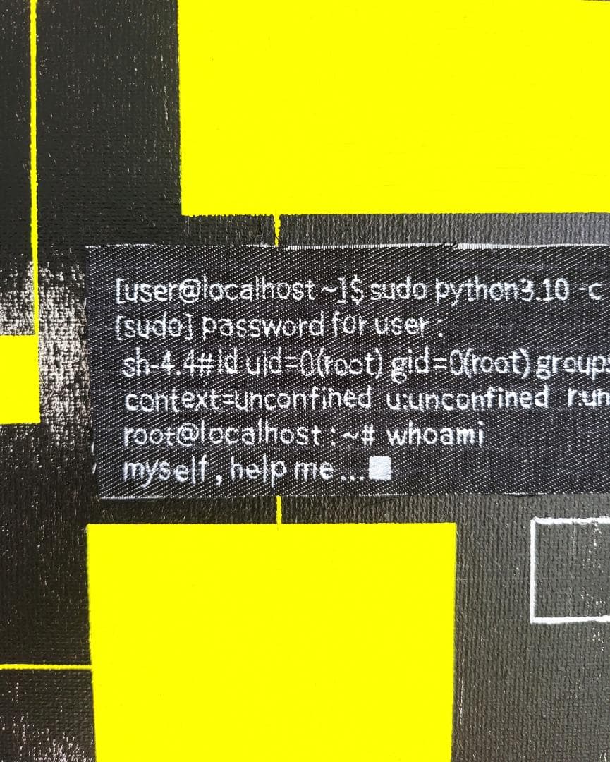 デジタル'85 / 抽象画 キャンバス 額セット 44×32㎝ 原画1点のみ