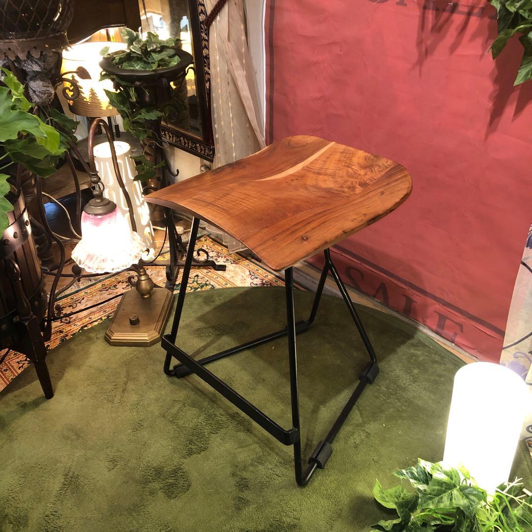 インダストリアル系　アカシアソリッド鉄脚　MASARAスタイル