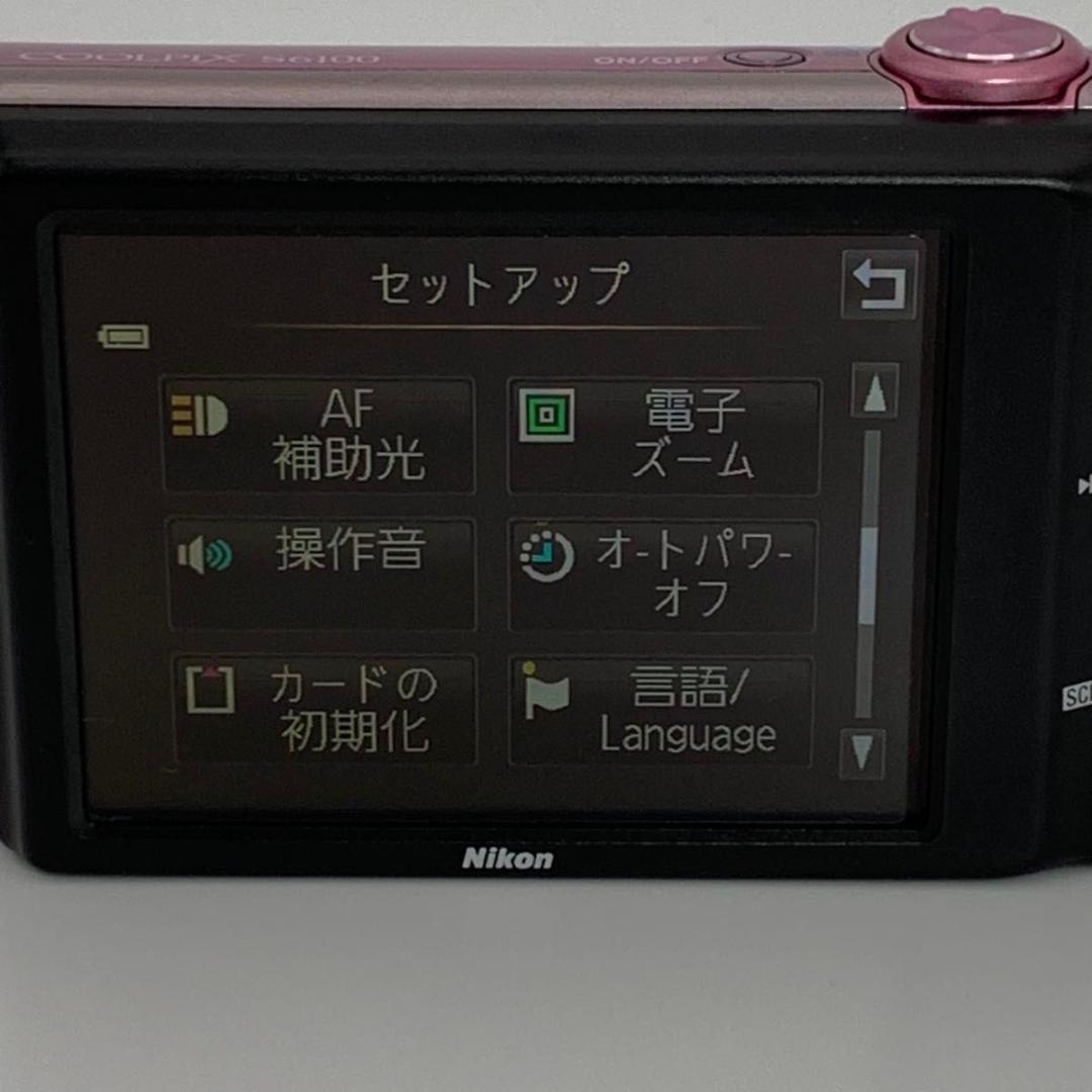 外観美品 訳あり　Nikon COOLPIX S6100 ピンク デジカメ