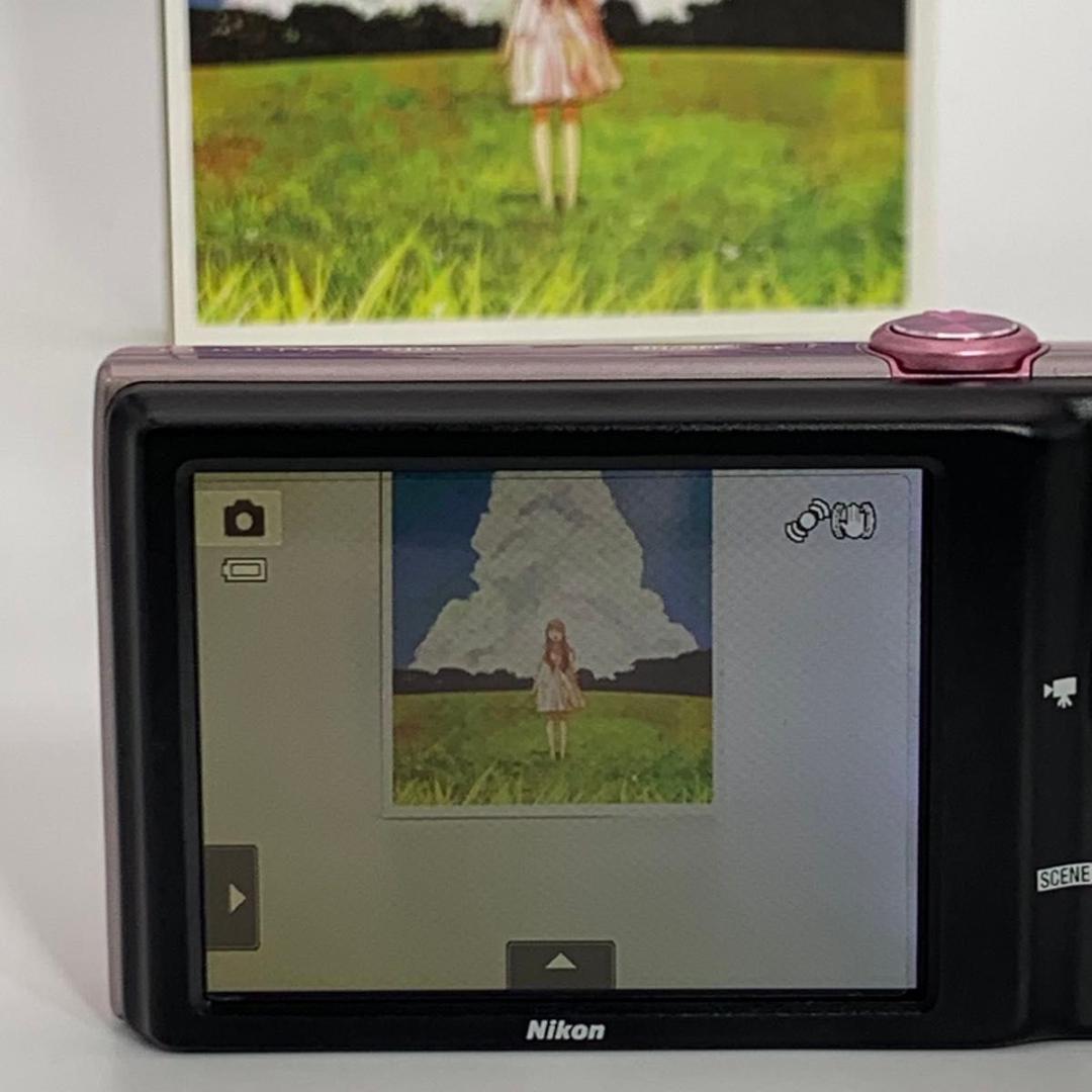 外観美品 訳あり　Nikon COOLPIX S6100 ピンク デジカメ