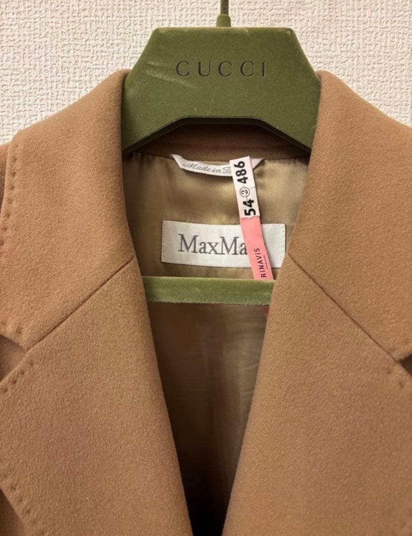 極美品 Max Mara ベージュ チェスターコート 40