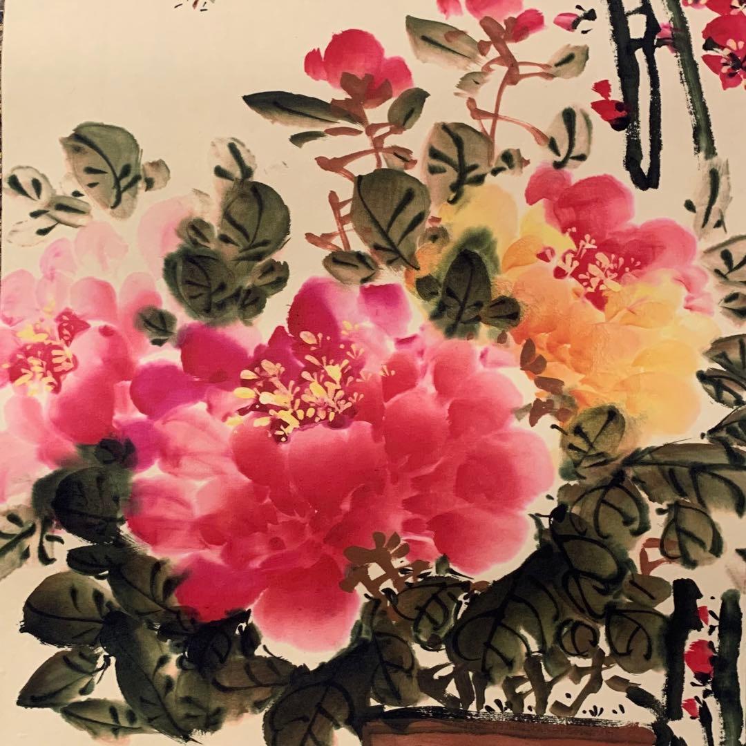 蔵出し 美術　高級品絵　巻き絵　民国時代大名家　　呉昌碩 旧蔵　掛け軸4本セット