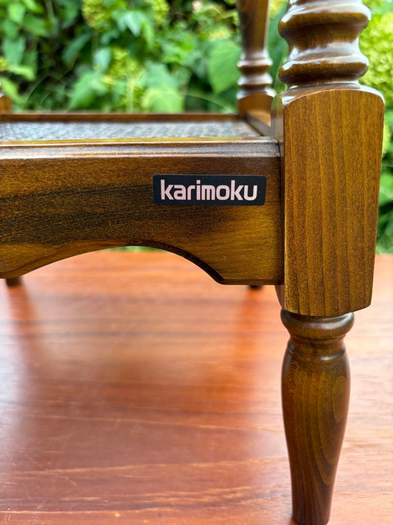 karimoku カリモク コロニアル　サイドテーブル　花台　フラワースタンド