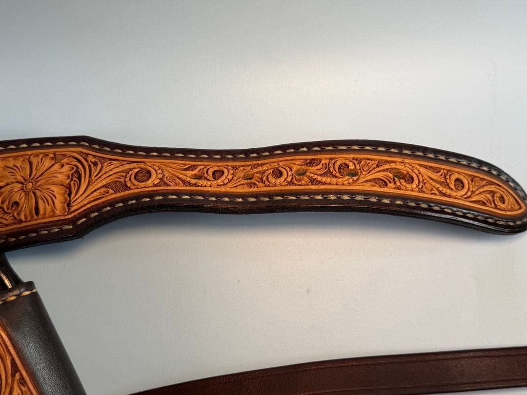 コルトガバメント用クイックドロー用リグ（レザーホルスター ）