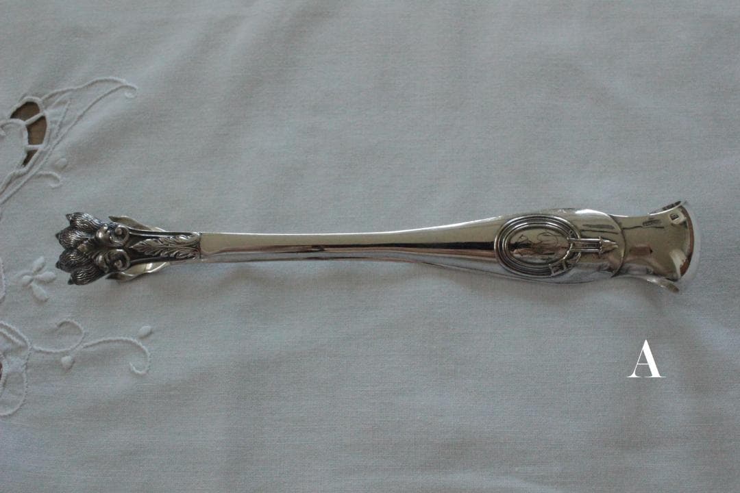 【A】シルバーコーティングのトング/野獣の足・フランスアンティーク