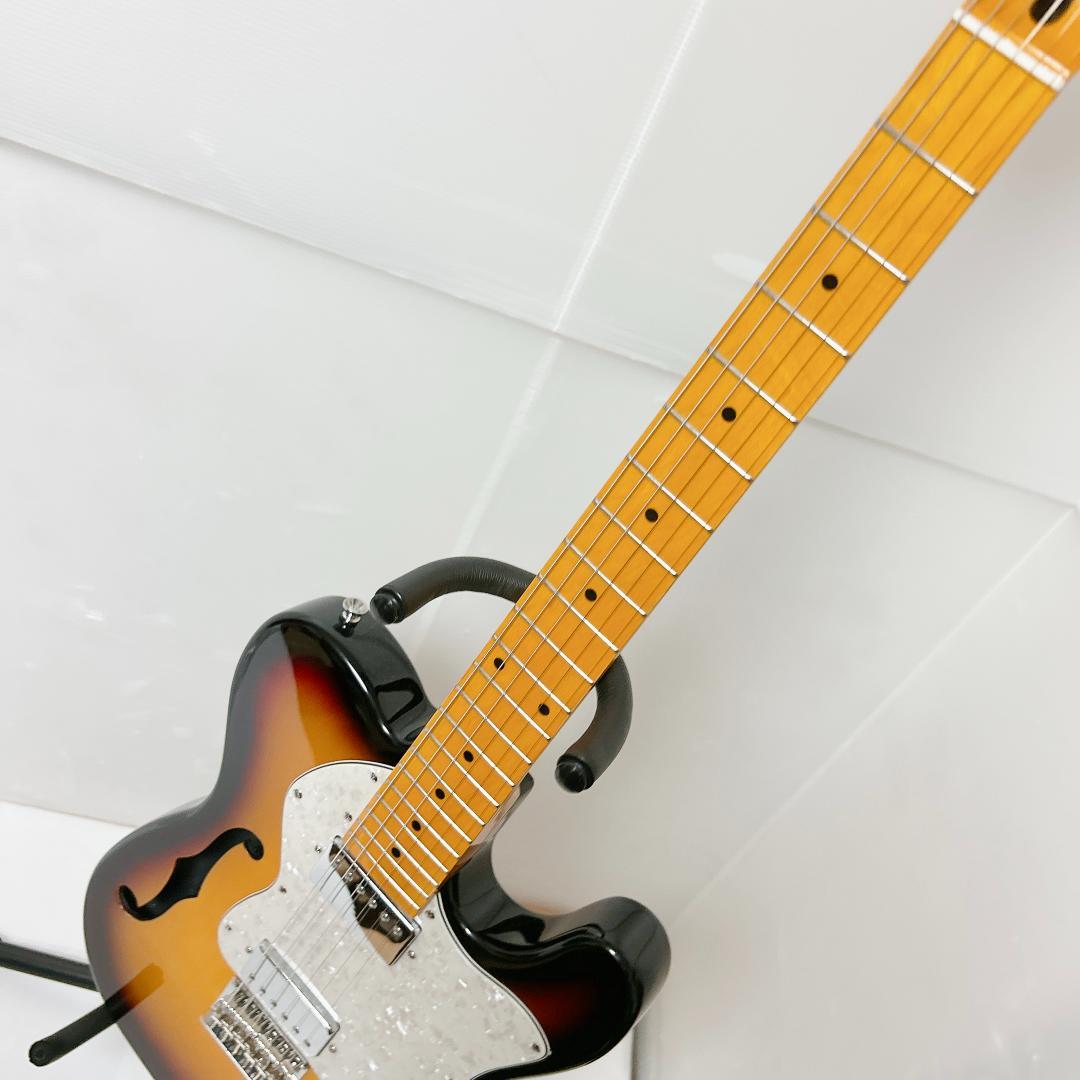 美品 Donner ドナー Telecaster Thinline サンバースト