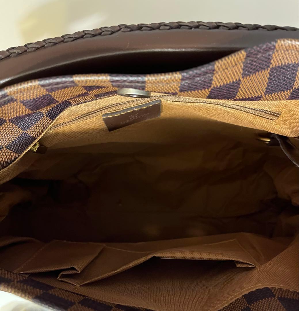 ハンドバッグ 大 ブラウン ポーチ3点セット