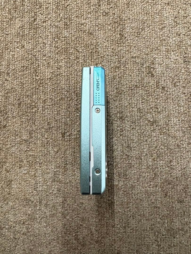 動作品 KENWOOD DMC-T33 ポータブルMDプレーヤー 水色 純正品